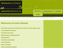 Tablet Screenshot of holz-terrarium.ch
